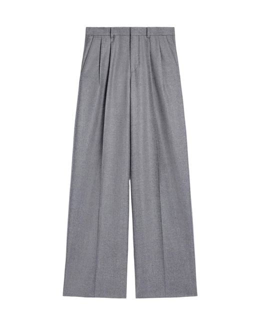 Céline Gray Pleated Trousers