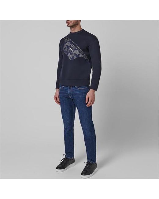 Emporio Armani Blue Logo Jeans for men