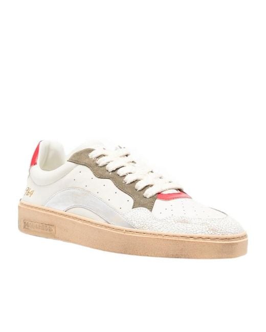 DSquared² Natural Lace-Up Low-Top Casual Shoes for men
