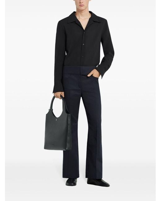 Courreges Black Camp Collar Shirt for men
