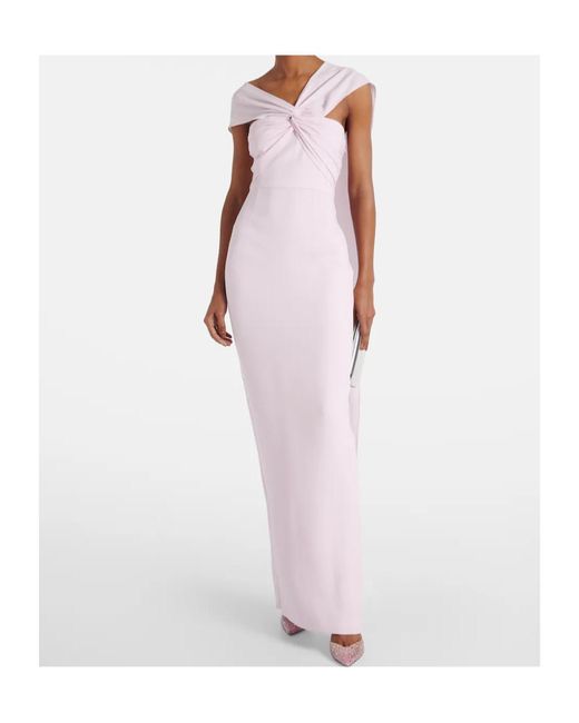 Roland Mouret Pink Asymmetrical Dress