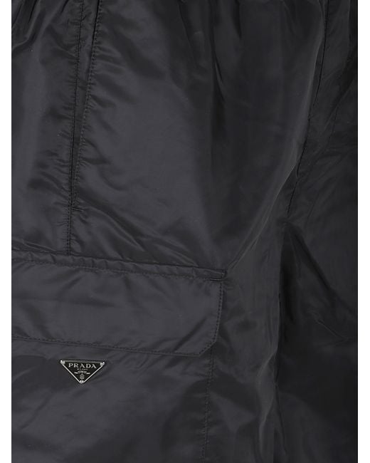 Prada Blue Re-Nylon Swim Trunks for men