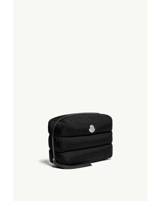 Moncler Black Caradoc Quilted Beauty Case