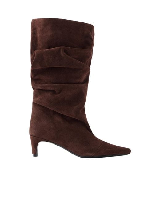 Staud Brown Suede Knee Boots