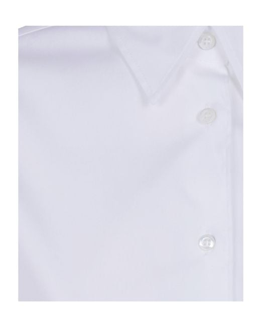 Aspesi White Long-Sleeve Shirt With Snap Closures