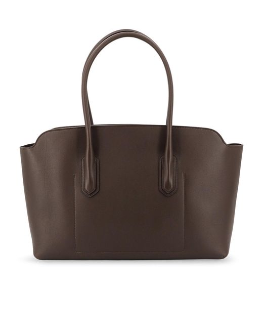 Tom Ford Brown Logo Stamp Large Shoulder Bag