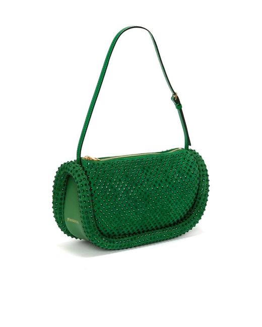 J.W. Anderson Green Bumper 15 Crystal Shoulder Bag