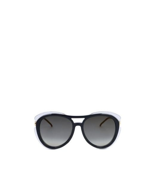 Elie Saab Multicolor Aviator Frame Sunglasses