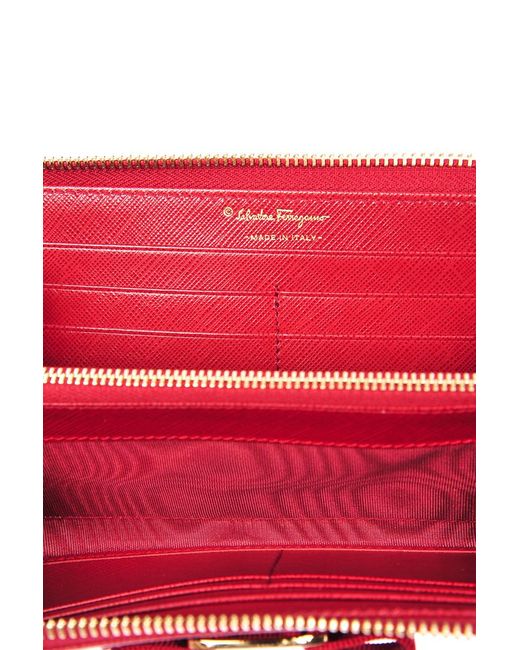 Ferragamo Pink Logo Long Purse