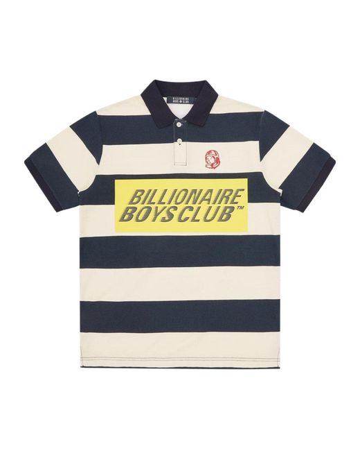 BBCICECREAM Blue Logo Short Sleeve Polo Shirt for men