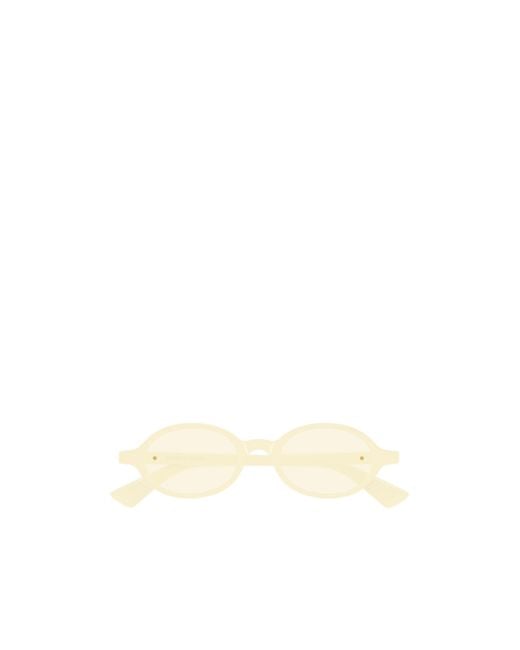 Bottega Veneta Natural Eyewear Oval Frame Sunglasses for men