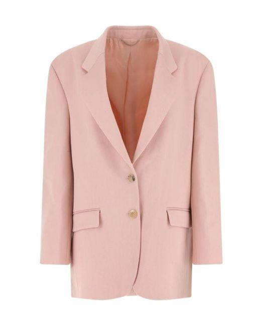 Magda Butrym Pink Single-Breasted Suit Jacket
