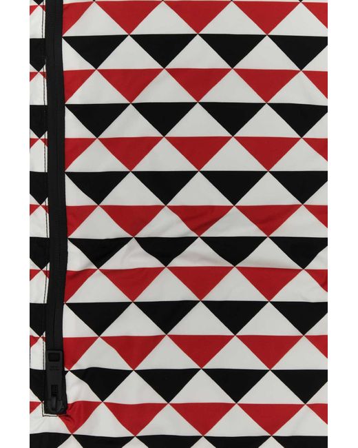 Prada White Collision Color Double-Sided Scarf for men