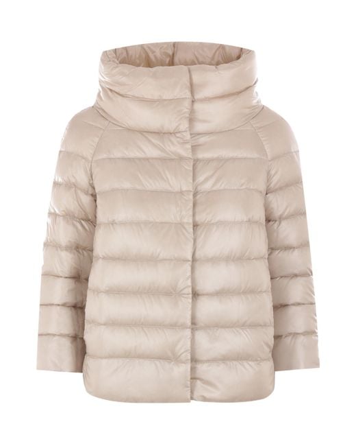 Herno Natural Sofia Padded Mini Cape