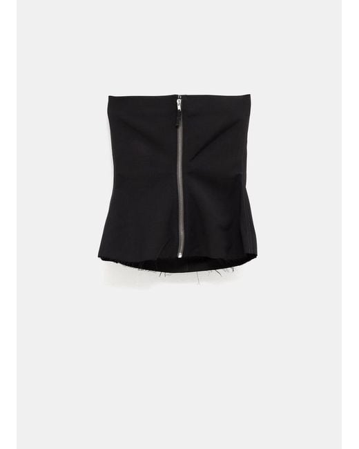 Rick Owens Black Top Bustier Noir
