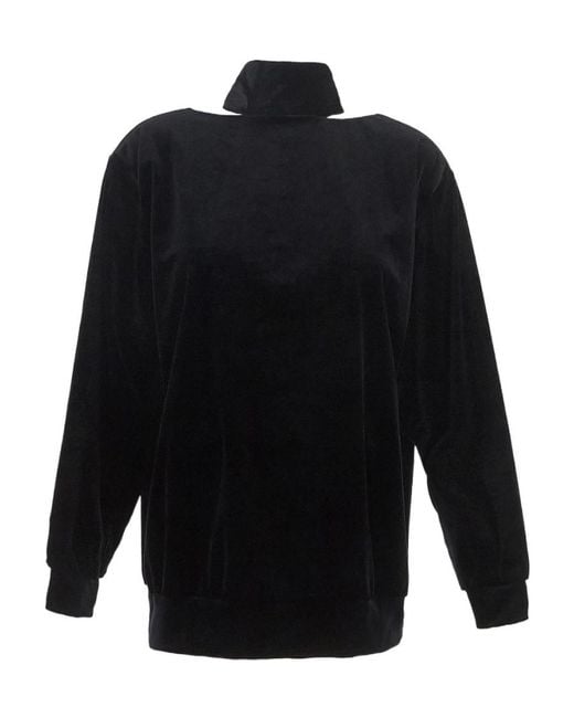 Dries Van Noten Blue Standing Collar Blouse