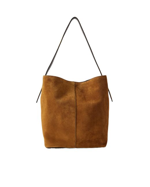 Metier Brown Suede Shoulder Bag