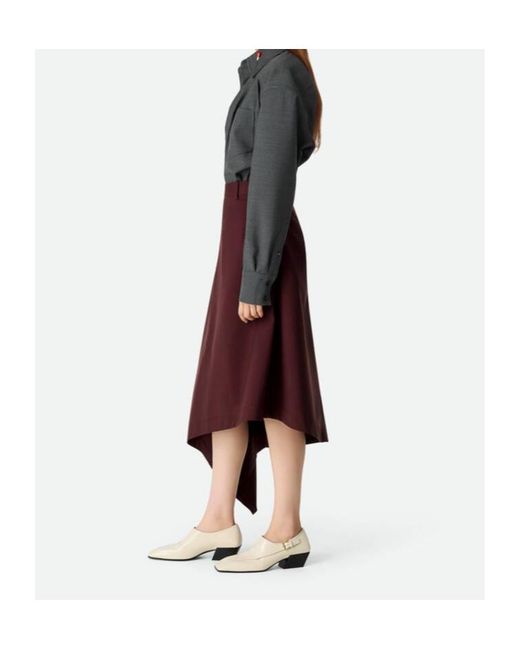 Bottega Veneta Red Sartorial Skirt