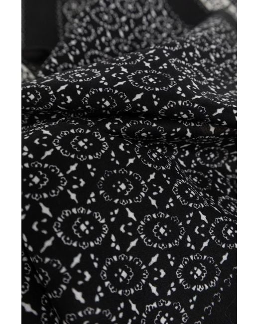 Givenchy Black Logo Detailed Square Scarf for men