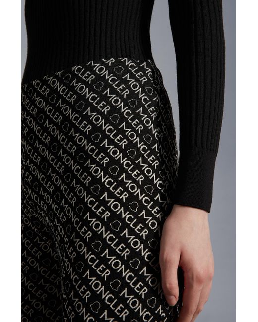 Moncler Black Logo Print Leggings