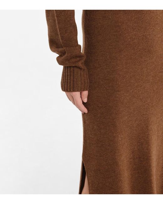 Christopher Esber Brown Openwork Knit Dress