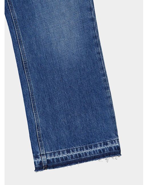 Dolce & Gabbana Blue Wide-Leg Mid-Rise Jeans
