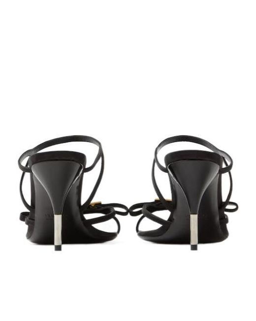 Versace White Nyx Satins Mules