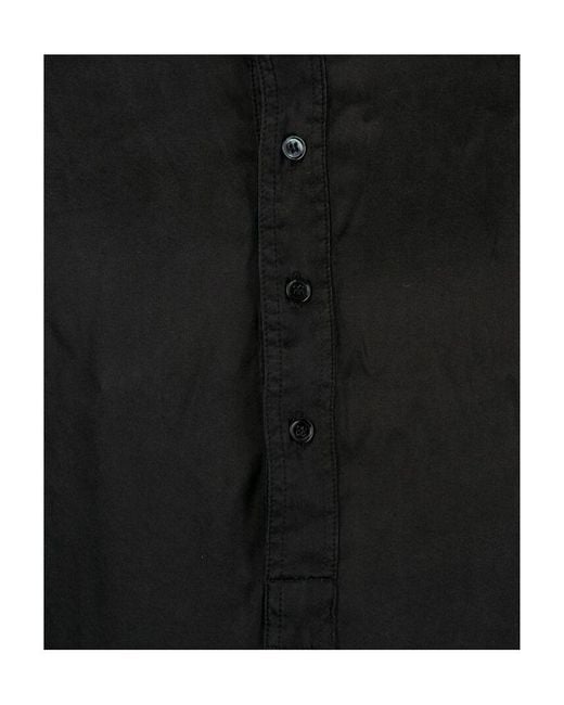 Tom Ford Black Long-Sleeved Half Buttoned Pyjama Shirt for men