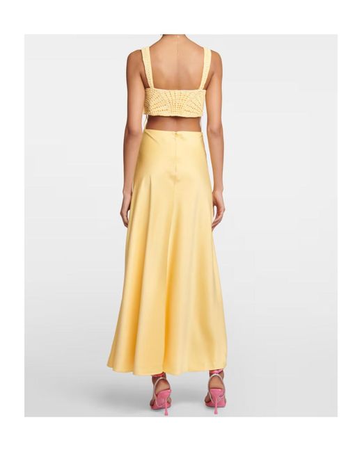 Jonathan Simkhai Metallic Crocheted Detail Dress