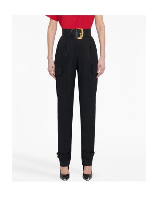 McQueen Black Cargo Pants