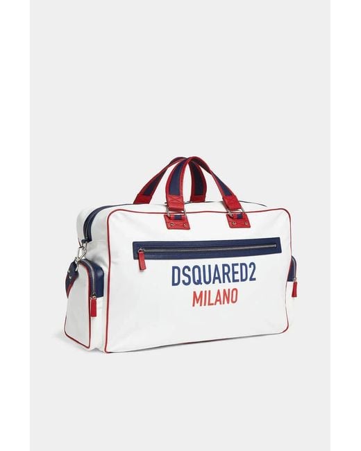 DSquared² Blue Milano Duffle Bag for men