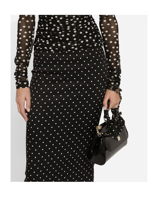Dolce & Gabbana Black Midi Skirts
