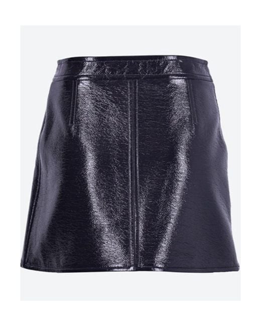 Courreges Blue Logo Skirt