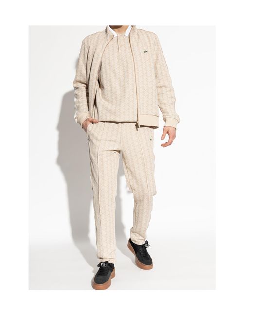 Lacoste Natural Paris Zip-Up Track Jacket for men