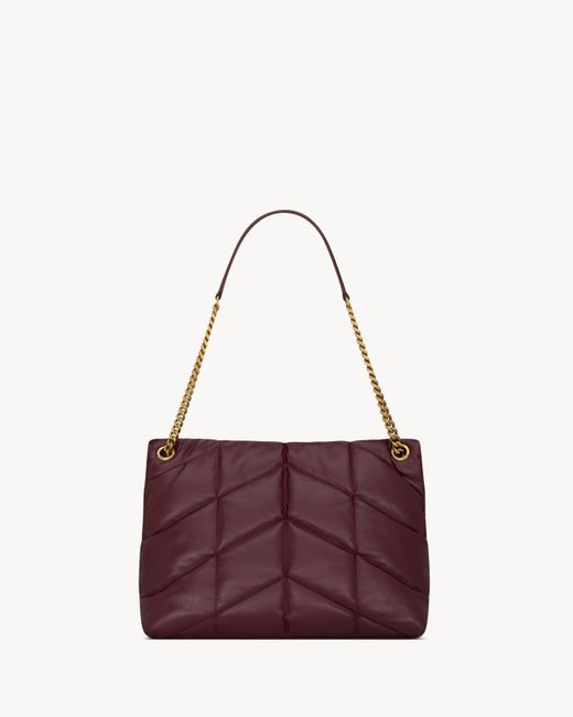 Saint Laurent Purple Puffer Medium Shoulder Bag