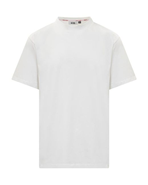 Gcds White Three Packs Crewneck T-Shirt for men