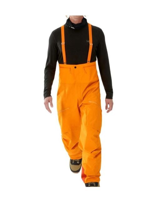 Arc'teryx Orange Rush Bib Pant Ski Bib Pants for men