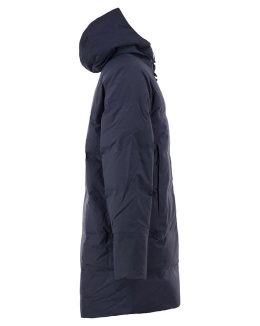 Patagonia Blue Jackson Glacier Hooded Padded Parka for men