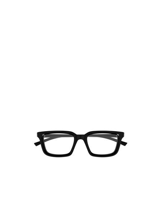 Gucci White Eyewear Rectangle Frame Glasses for men