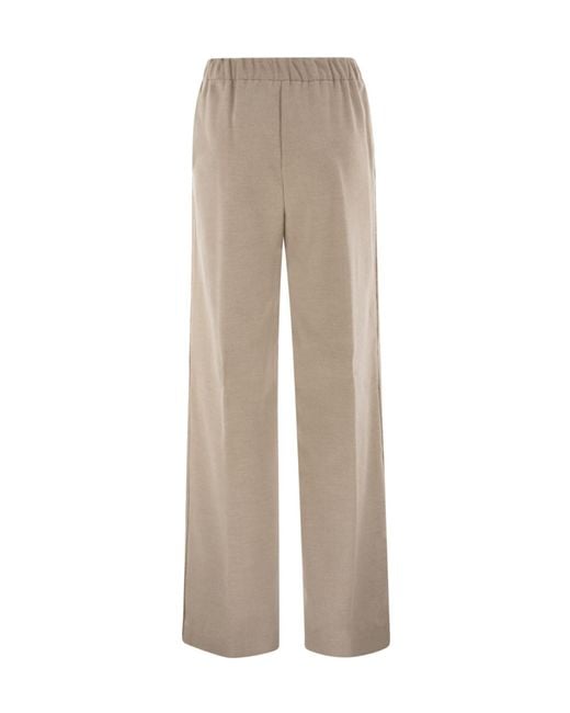 Herno Natural Elastic Waist Resort Trousers