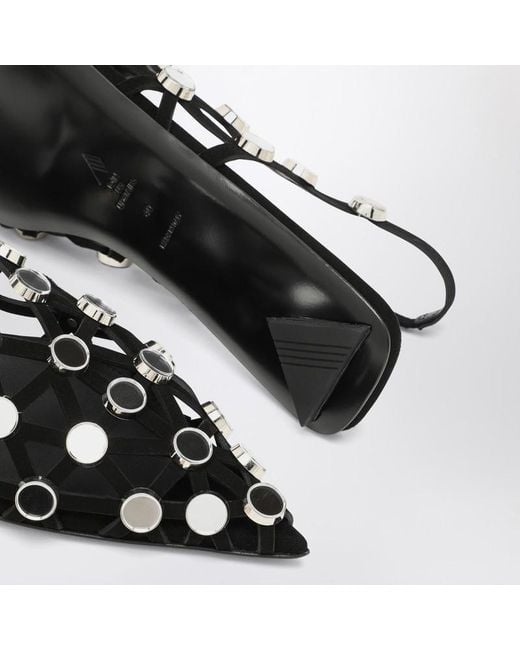 The Attico White Pointed Ballet Shoes