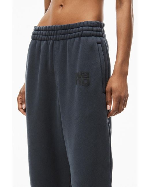 Alexander Wang Blue Puff Logo Sweatpants