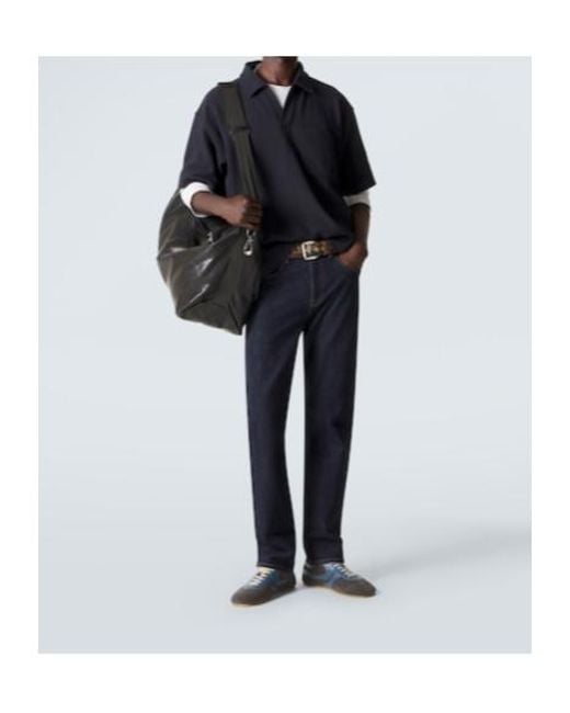 FRAME Blue Mid-Rise Straight Jeans for men