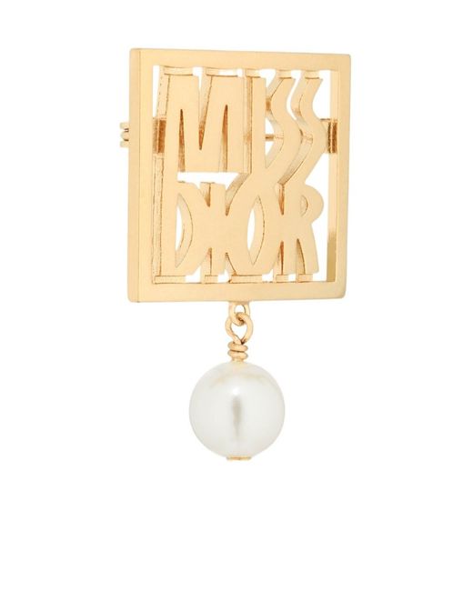 Dior White Miss Brooch