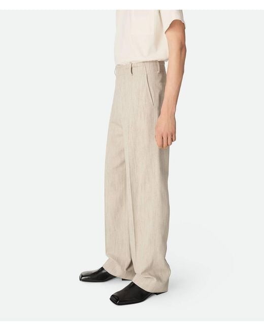 Bottega Veneta Natural Elasticated Trousers