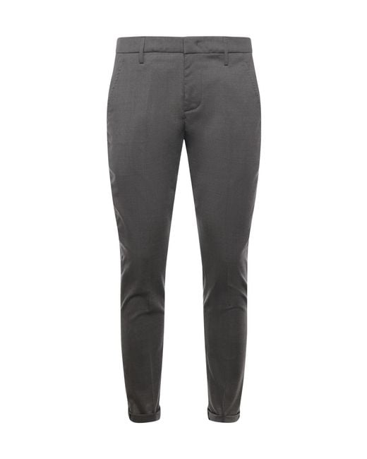 Dondup Blue Slim-Fit Trousers for men