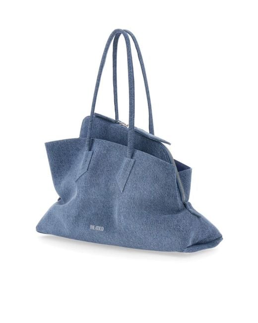 The Attico Blue The La Passeggiata Medium Tote Bag