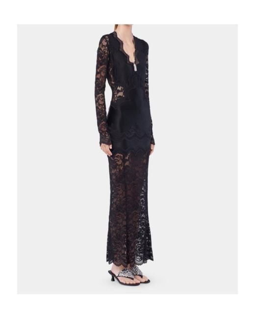 Rabanne Black Rabanne Long Lace Dress