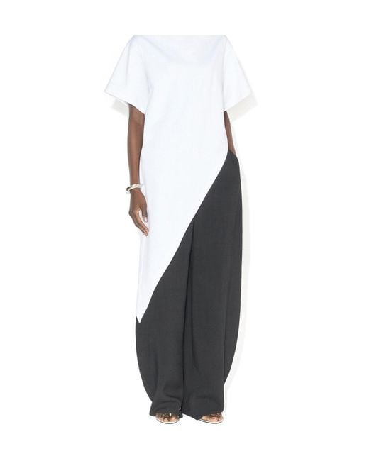 Alaïa Blue High-Waist Tailored Pants