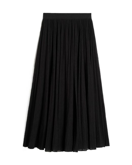 Totême Black Pleated Skirts
